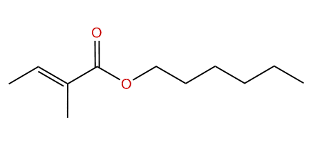 Hexyl 2-methyl-2-butenoate